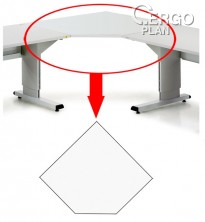 K ergonomickému pracovnímu stolu řady WB lze připojit řadu příslušenství a doplňků - rohové rozšíření
