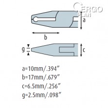 Čelní štípací kleště 3501HS02 s fasetou