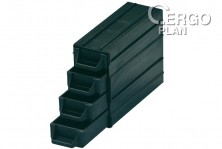 ESD zásuvka na součástky BJZ C-188 054, 120 x 40 x 20 mm, černý