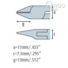 Boční kleště 3231HS22 s fasetou