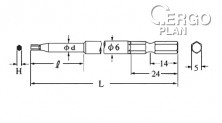 Bit V-14X (4x30l)-H2-(6)-70