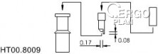 Mikrodávkovací jehla 0,17mm HT00.8009, sada se spacerem 0,08mm
