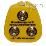 Zemnicí box do zásuvky, evropský plug, 3 x 10mm patent, 1MΩ rezistor, 231145