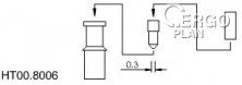 Mikrodávkovací jehla 0,30 mm HT00.8006