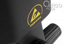 ESD pracovní židle LEAN, AS2, ESD2, A-LE1112AS antracitová