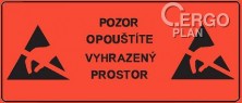 Označení opuštění EPA - A3
