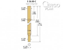 Zásuvka pro testovací sondu, S 26.00-C