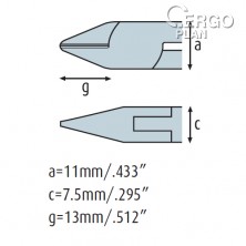 Boční kleště 3221HS02 s fasetou