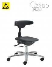 Clean room ESD pracovní židle Intensive Use Pu-Soft Touch C–WG1812AP
