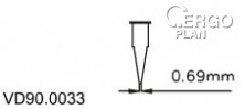 Dávkovací jehla 0,69 mm VD90.0033, 50ks/bal