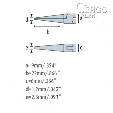 Úchopové kleště ploché SMD 4225HS22 hladké