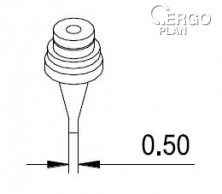 Umisťovací tryska 0,5 mm DB15.0010