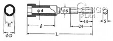 Bit V-14B (3.5x30l)-H5-(8)-100