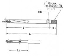 Bit M950110100Y M5 (5x80l)-2-(6)-91