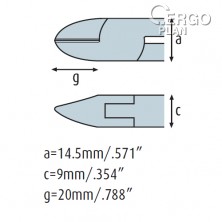 Boční kleště 3301HS12 silné, s fasetou