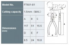 Štípací kleště Hakko FT601-81