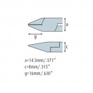Boční kleště se vsazeným spojem 1251EP02 silné, s fasetou