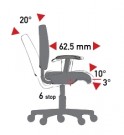 Mechanismus TS (tension soft) - synchronizovaný sklon sedadla/opěradla, posuvného sedadla, záporného