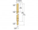Zásuvka pro testovací sondu, S 26.00-C