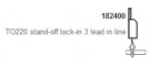 Iteco - Lisovací sada pro SUPERCUT/TS1 "TO220, Stand-off / lock-in, 3 Lead in line"